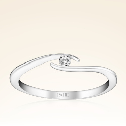 0,05 Karat Tektaş Pırlanta Yüzük - Pare Pırlanta