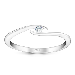 0,05 Karat Tektaş Pırlanta Yüzük - PR00924 - Pare Pırlanta