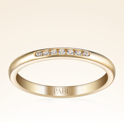 0,07 Karat Gömme Pırlantalı Kadın Alyans - Pare Pırlanta