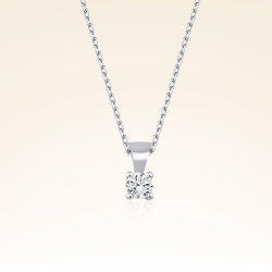 0,10 Karat Pırlanta Tektaş Kolye - Pare Pırlanta