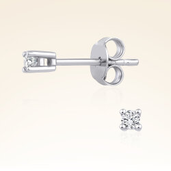 0,10 Karat Tektaş Pırlanta Küpe 