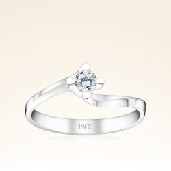 0,17 Karat Tektaş Pırlanta Yüzük - Pare Pırlanta