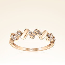 0,18 Karat Pırlantalı Trend Yüzük - Pare Pırlanta