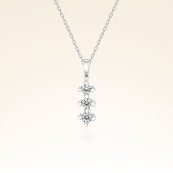 0,18 Karat Tria Pırlanta Kolye 