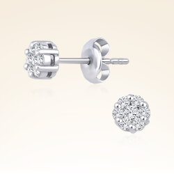 0,22 Karat Fantezi Pırlanta Küpe - Pare Pırlanta