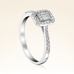 0,25 Karat Baget Pırlanta Yüzük - Pare Pırlanta (1)