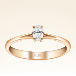 0,25 Karat Oval Tektaş Pırlanta Yüzük - PR00376 - Pare Pırlanta