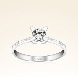 G Renk 0,30 Karat HRD Sertifikalı Tektaş Pırlanta Yüzük - Pare Pırlanta