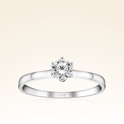 G Renk 0,30 Karat HRD Sertifikalı Tektaş Pırlanta Yüzük - Pare Pırlanta