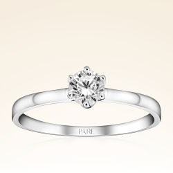 G Renk 0,30 Karat HRD Sertifikalı Tektaş Pırlanta Yüzük - Pare Pırlanta