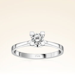 G Renk 0,30 Karat HRD Sertifikalı Tektaş Pırlanta Yüzük - Pare Pırlanta