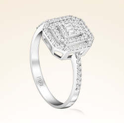 0,31 Karat Kolu Taşlı Baget Pırlanta Yüzük - Pare Pırlanta (1)