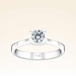 G Renk 0,40 Karat HRD Sertifikalı Tektaş Pırlanta Yüzük - Pare Pırlanta