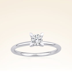 G Renk 0,40 Karat HRD Sertifikalı Tektaş Pırlanta Yüzük - Pare Pırlanta