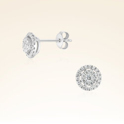 0,41 Karat Fantezi Pırlanta Küpe 