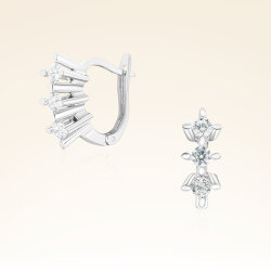 0,60 Karat Tria Pırlanta Küpe 