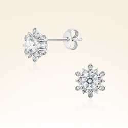 0,91 Karat Tektaş Pırlanta Küpe 