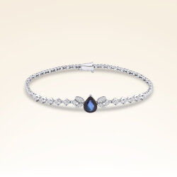 2,36 Karat Pırlantalı Safir Bileklik 