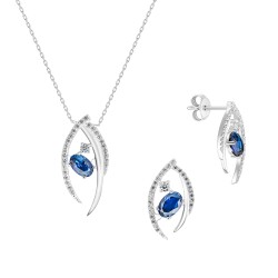 2,25 Karat Safir Pırlanta Set - 1