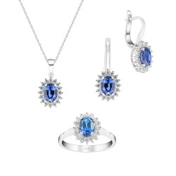 4,89 Karat Safir Pırlanta Set - 1