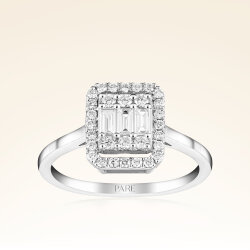 0,47 Karat Baget Pırlanta Yüzük 