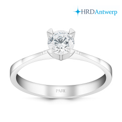 E Renk 0,40 Karat HRD Sertifikalı Tektaş Pırlanta Yüzük - Pare Pırlanta