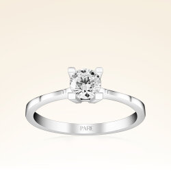 G Renk 0,40 Karat HRD Sertifikalı Tektaş Pırlanta Yüzük - Pare Pırlanta