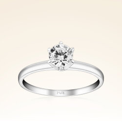 G Renk 0,50 Karat HRD Sertifikalı Tektaş Pırlanta Yüzük - Pare Pırlanta