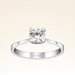 G Renk 0,60 Karat HRD Sertifikalı Tektaş Pırlanta Yüzük - Pare Pırlanta