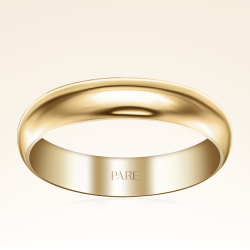 Klasik Kalın Bombeli 4 mm Kadın Alyans - Pare Pırlanta