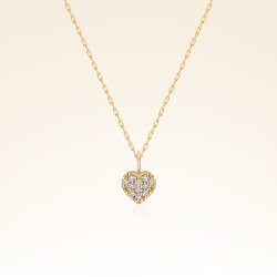 0,05 Karat Pırlanta Kalp Kolye - Pare Pırlanta